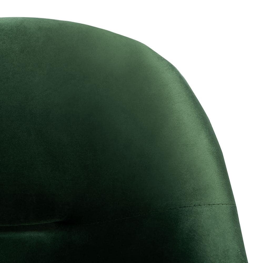 Gray Velvet and Metal Accent Chair, 36"