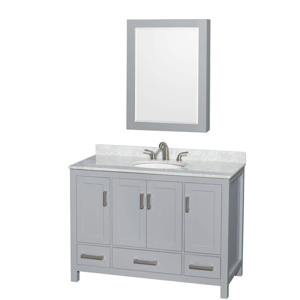 Wyndham Collection Sheffield 48 in. W x 22 in. D x 35 in. H Single