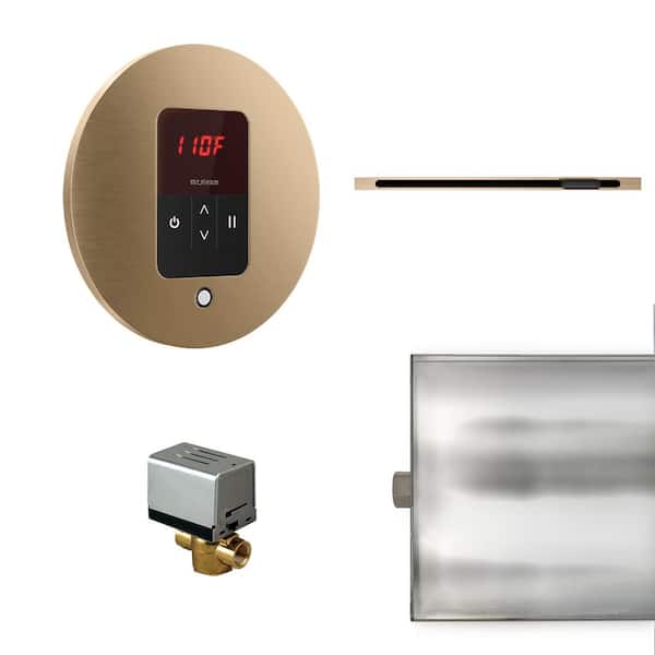 Mr. Steam Mr.Steam Basic Butler Linear Package Round Brushed Bronze
