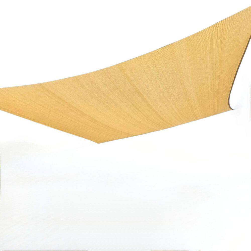Sun Shade Sail 10 ft. x 13 ft. Rectangle, Sand Color, 185GSM UV Block Canopy for Patio, Deck, Backyard, Outdoor Use price history on PriceWatchPro