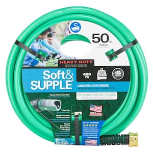 Soft and SUPPLE 5/8 in. x 50 ft. Heavy Duty Water Hose