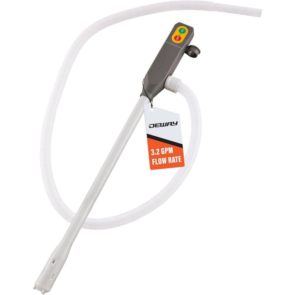 Battery Fuel Transfer Pump-3.2 GPM, 51 in. Hose, For Gasoline, Diesel, Kerosene, and Water Use price history on PriceWatchPro