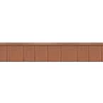8-1/2 in. x 60-3/4 in. Treated Cedar Engineered Rigid PVC Shingle Panel 7.5 in. Exposure (32 per Box)