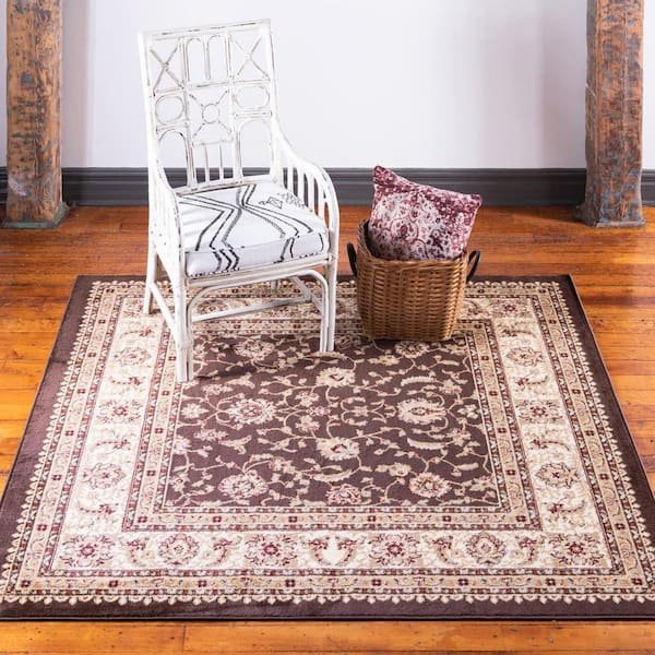 Voyage St. Louis Brown 6' 0 x 6' 0 Square Rug