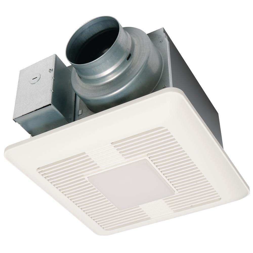 Panasonic Whisperceiling Dc Fan With Led Lights Pick A Flow Speed Selector 50 80 Or 110 Cfm And Flex Z Fast Install Bracket Fv 0511vql1 The Home Depot