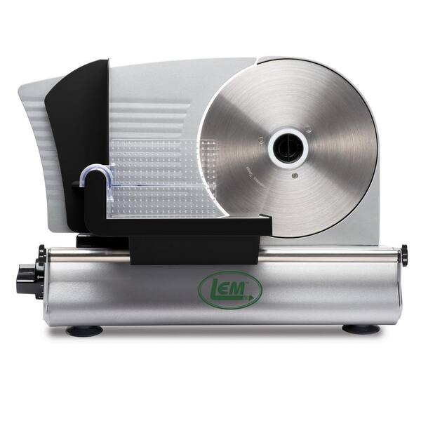 LEM 150 W 8.5 in. Black and Silver Electric Meat Slicer