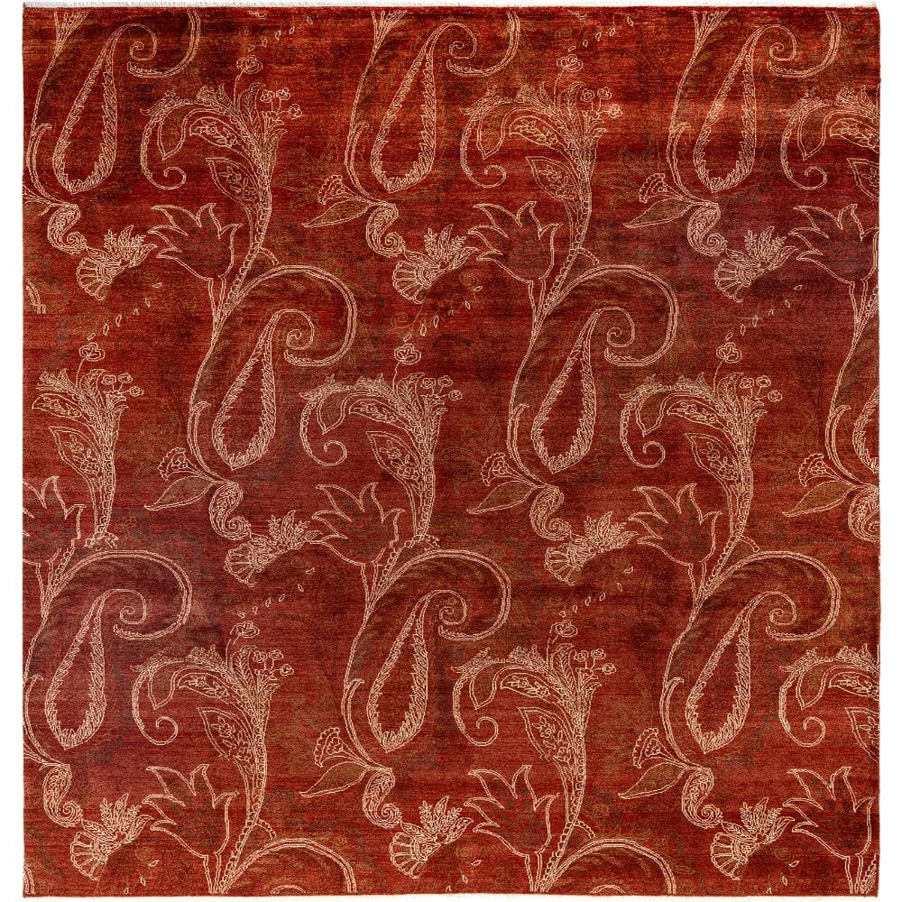 Ikat Red 8 X 10 Hand-Knotted Wool Indoor Area Rug price history on PriceWatchPro