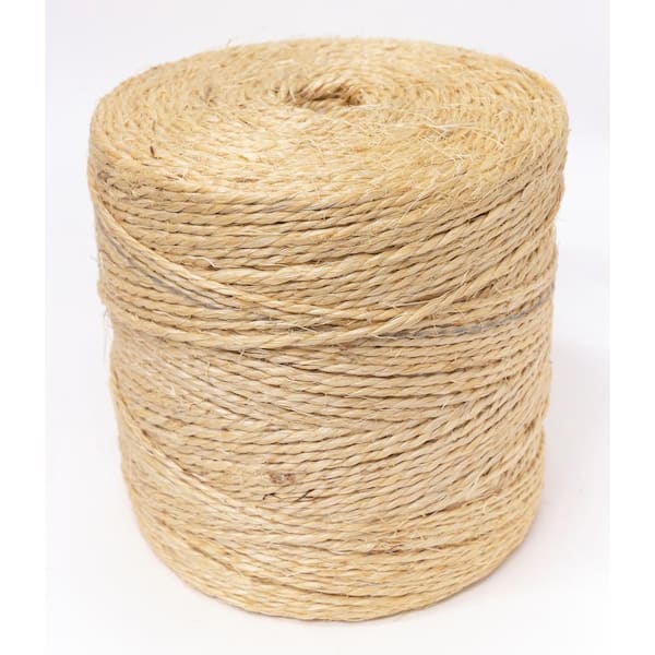 Rope & Cord Cuerda de sisal de fibra natural - 50 pies | 1/4 de diámetro