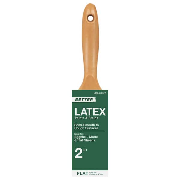 PRIVATE BRAND UNBRANDED Better 2 in. Polyester Flat Cut General Purpose Paint Brush