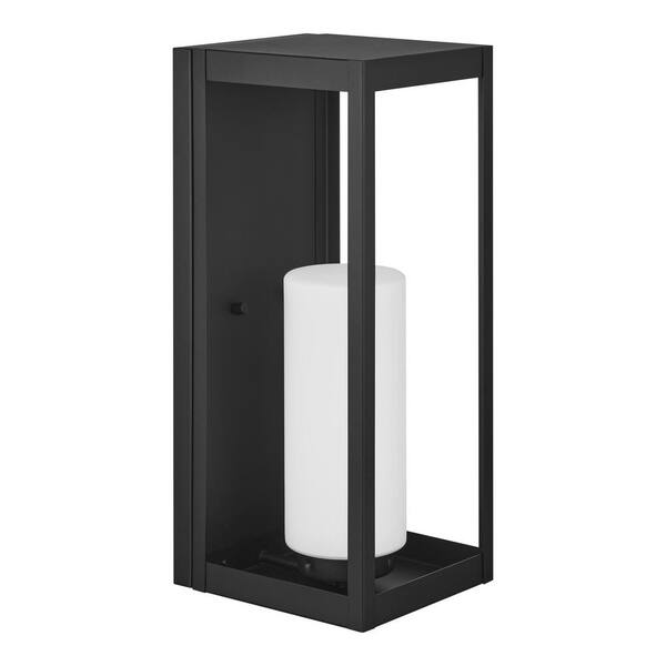 Home Decorators Collection Racine 17.5 in. 1Light Black Outdoor Wall