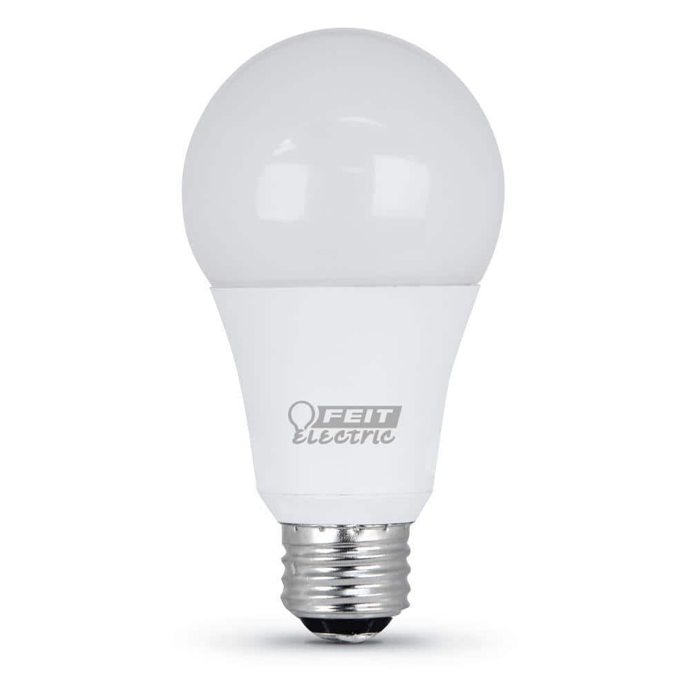 Feit White 3-Way A19 LED Bulb with E26 Base