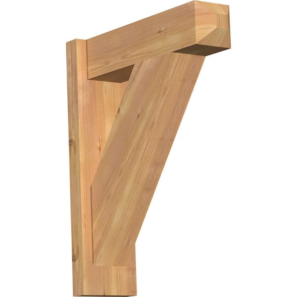 Ekena Millwork 6 in. x 22 in. x 18 in. Western Red Cedar Traditional Craftsman Smooth Outlooker