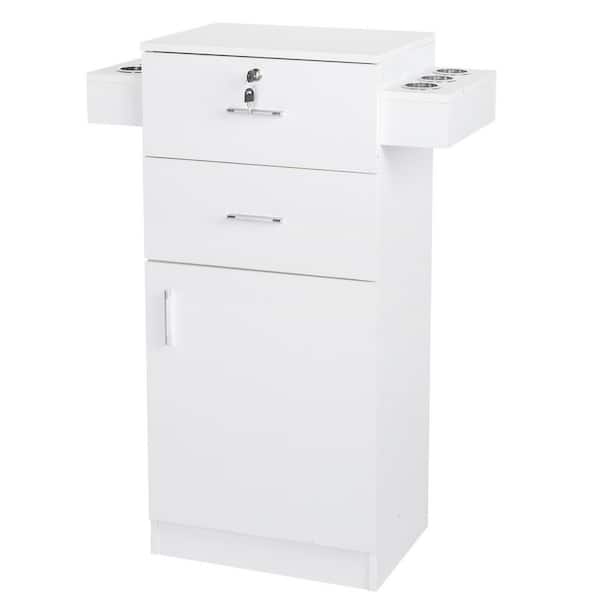 Reviews for Karl home White Beauty Salon Storage Cart Hair