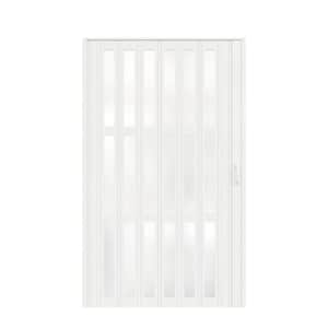 SOCBAZZAR 60 in x 80 in. White Oak Finished Interior PVC Folding
