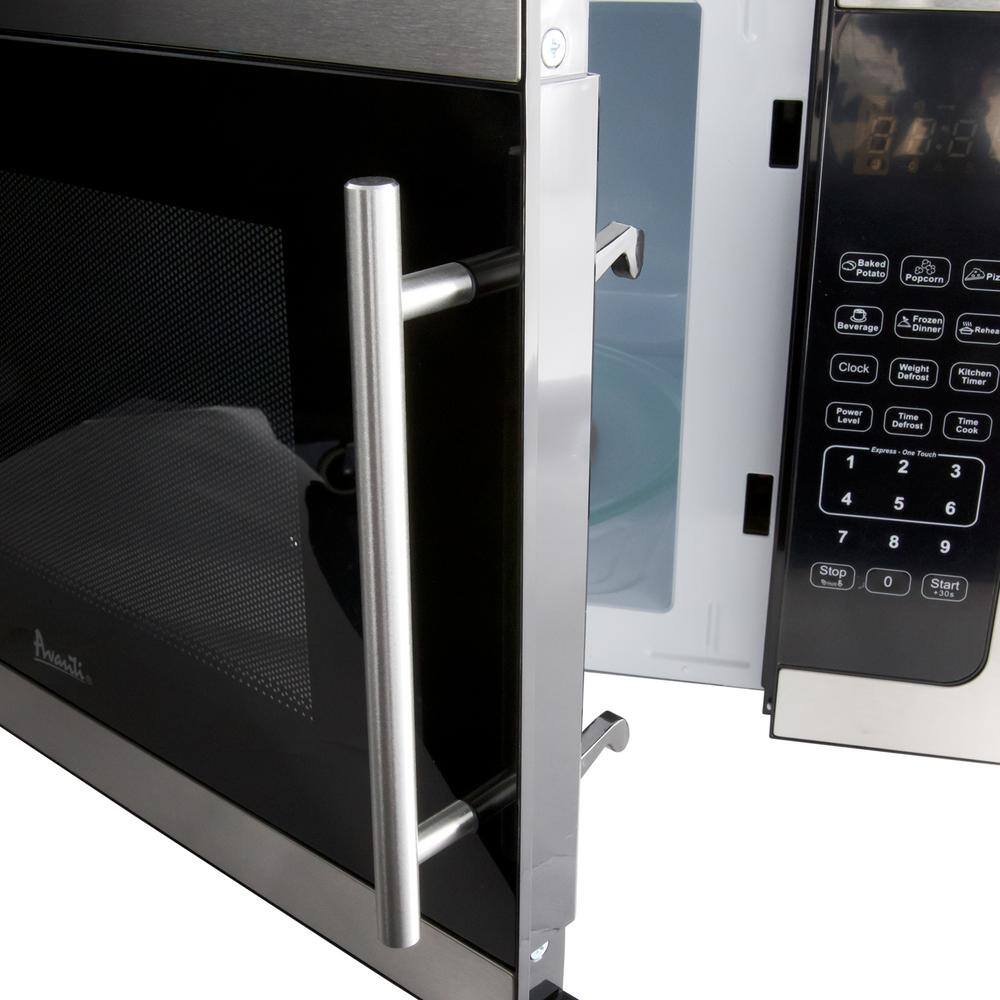 Avanti 1.5 Cu Ft Silver Stainless Steel Countertop Microwave for RV