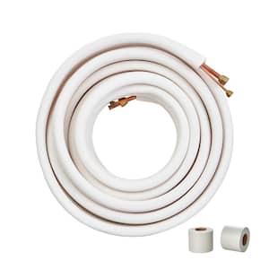 50 ft. Mini Split Line Set 1/4 in. and 1/2 in. O.D Copper Pipes Tubing and Triple-Layer Insulation for Air Conditioning