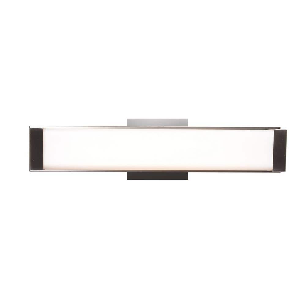 Fjord 17-Watt Brushed Steel Integrated LED Bath Light