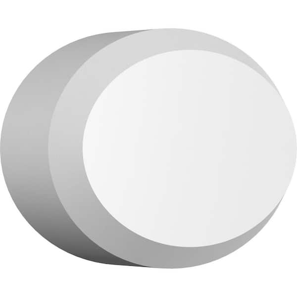Ekena Millwork 4-in W x 2-3/4-in H x 1-in P Standard Dalton Rosette with Beveled Edge