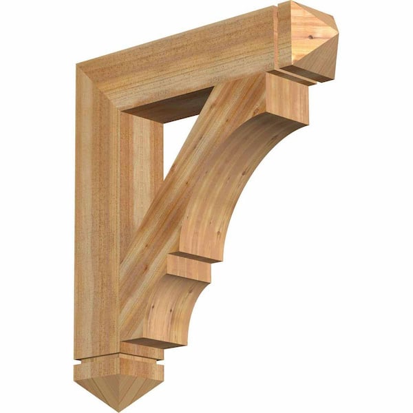 Ekena Millwork 6 in. x 34 in. x 30 in. Western Red Cedar Balboa Arts and Crafts Rough Sawn