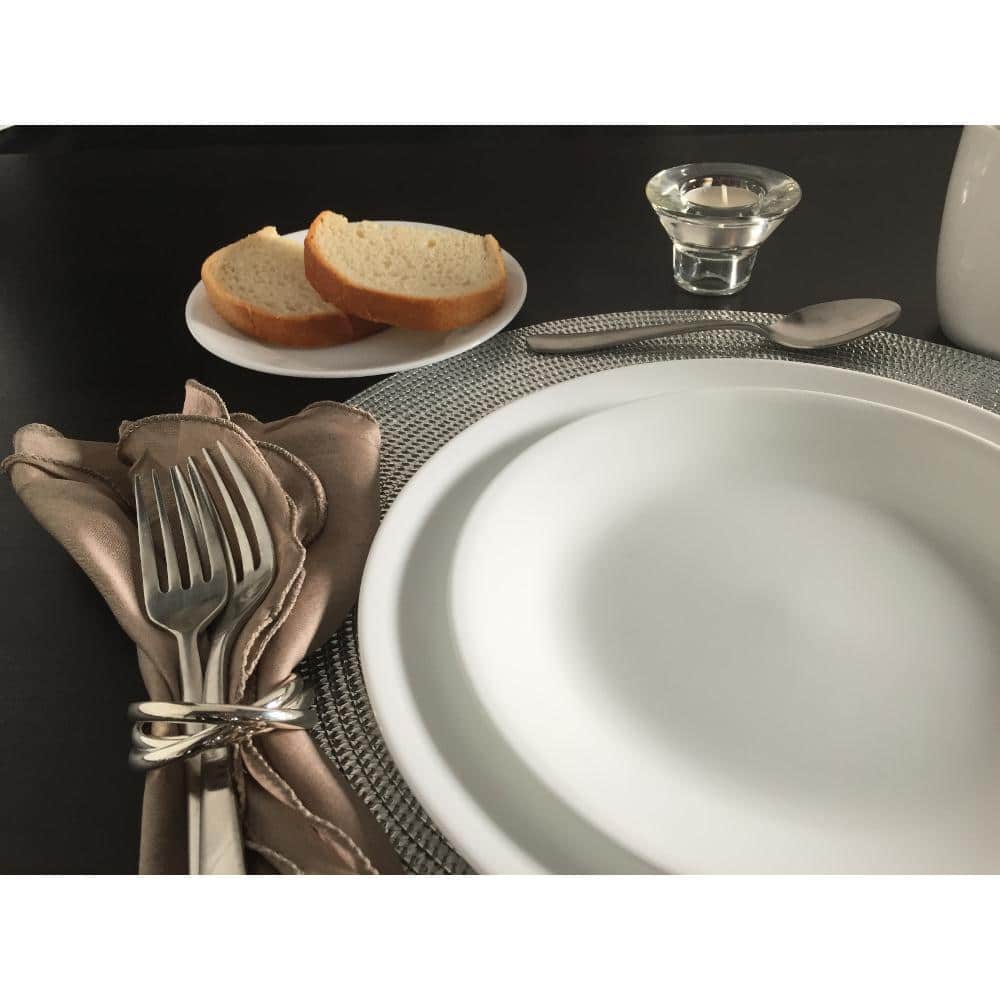 Corelle Winter Frost White Glass Dinner Plates, Set of 6
