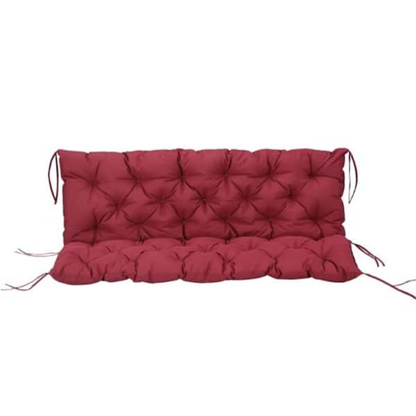 Patio Sofa 59 x 3.3 Replacement Outdoor Swing Cushion in Red
