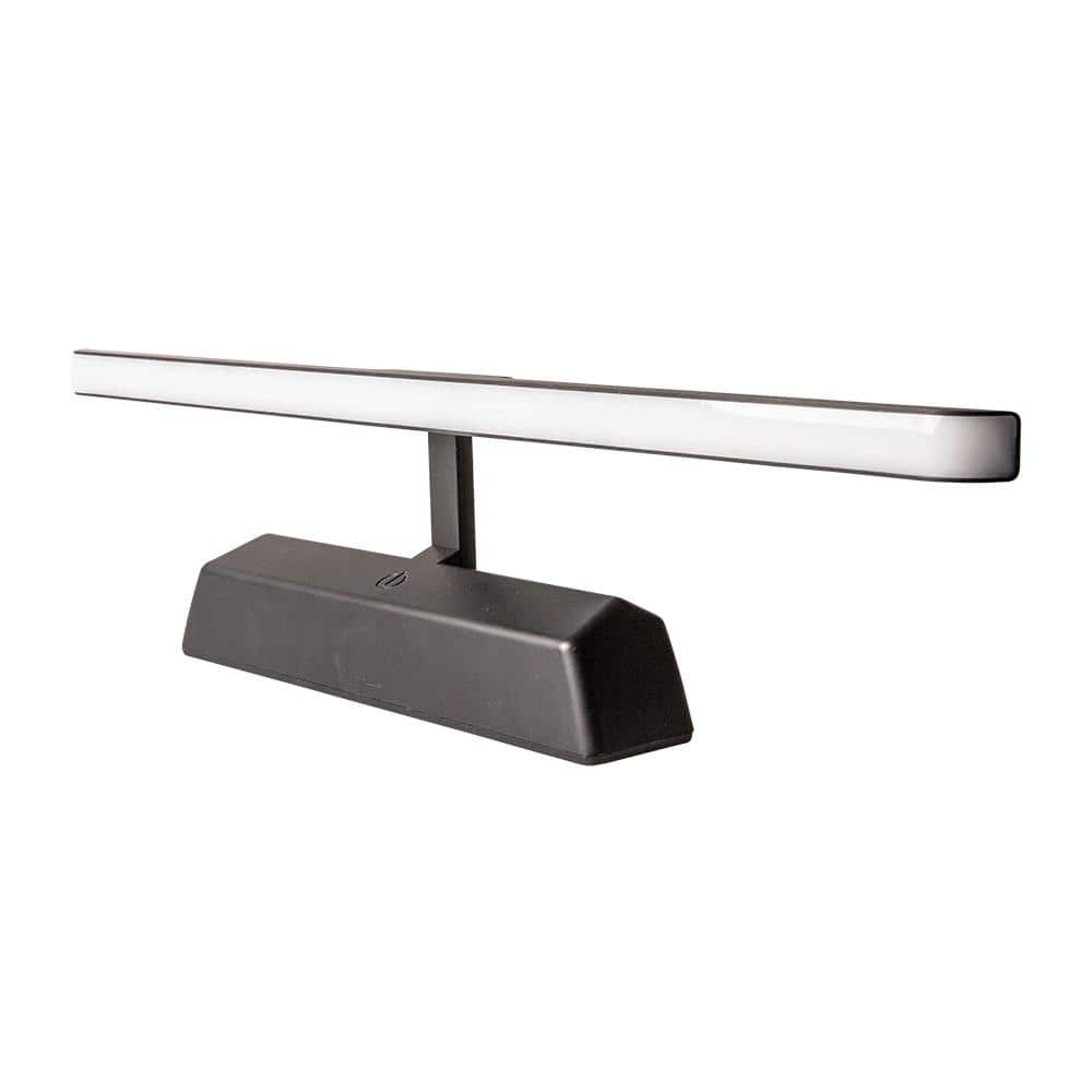 16-Inch Satin Black LED Picture Light with Remote Control
