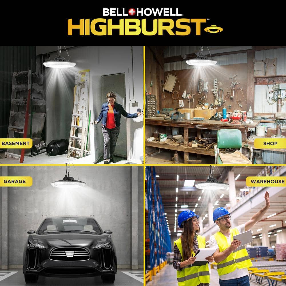 Bell & Howell Highburst 6.6 in. White LED Shop Light
