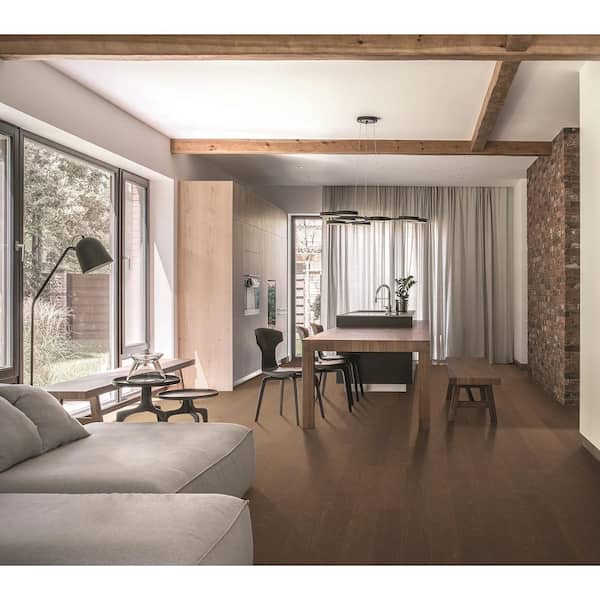Mohawk Olde Town Tobacco Birch 0.37 in. T x 5 in. W Hand Scraped Engineered Hardwood Flooring (22.97 sq. ft./case)