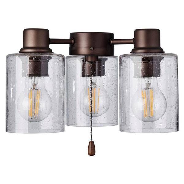 Kathy Ireland Rye 3 Light Oil Rubbed Bronze Ceiling Fan Shades Led Fixture Lk49dorb The Home Depot Kathy Ireland Rye 3 Light Oil Rubbed, Emerson Ceiling Fan Light Glass Shades