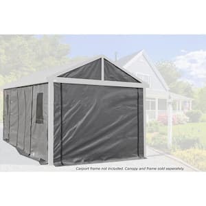 Samara 12 ft. x 20 ft. Dark Grey Enclosure Kit - Carport Not Included