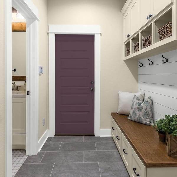 Glidden Diamond 1 gal. PPG1046-7 Purple Basil Semi-Gloss Interior