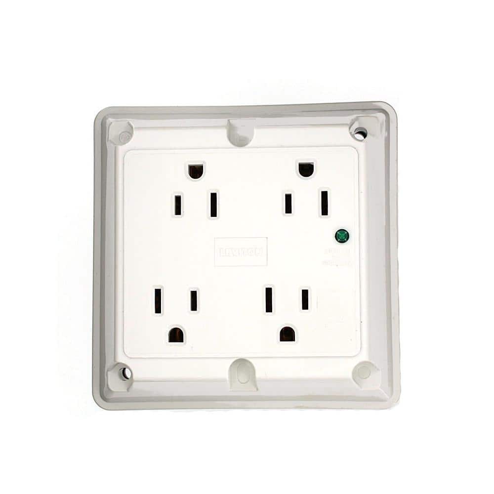 Reviews for Leviton 15 Amp 125 V Surge Protected Quadplex Outlet