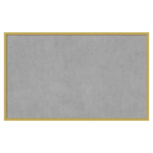 Amanti Art Svelte Polished Gold 41 in. x 25 in. Framed Magnetic Board