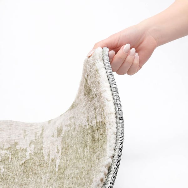 Dream Shag Premium Machine Washable Abstract ADS705 Taupe 10 ft. x 14 ft. Area Rug