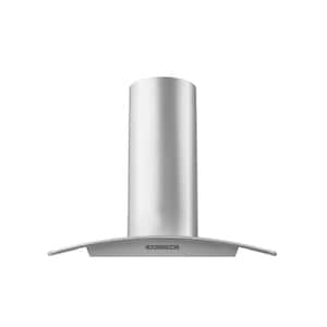Milano 36 in. Convertible Wall Mount Range Hood with LED Lights in Stainless Steel