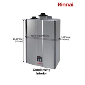Super High Efficiency Plus 11 GPM Residential 199,000 BTU Interior Natural Gas Tankless Water Heater