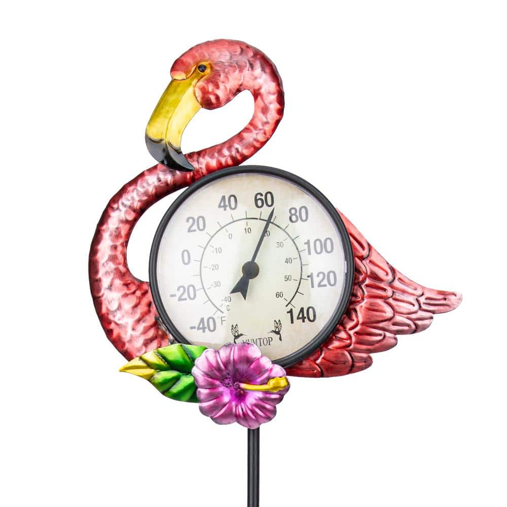 Nature Spring Indoor/Outdoor Wall Thermometer and Humidity Gauge - Metallic
