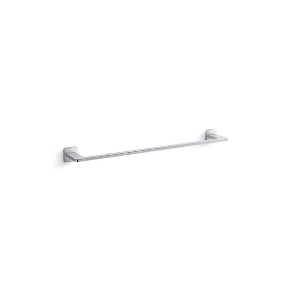 KOHLER Mavera 24 in. Wall Mounted Towel Bar in Polished Chrome