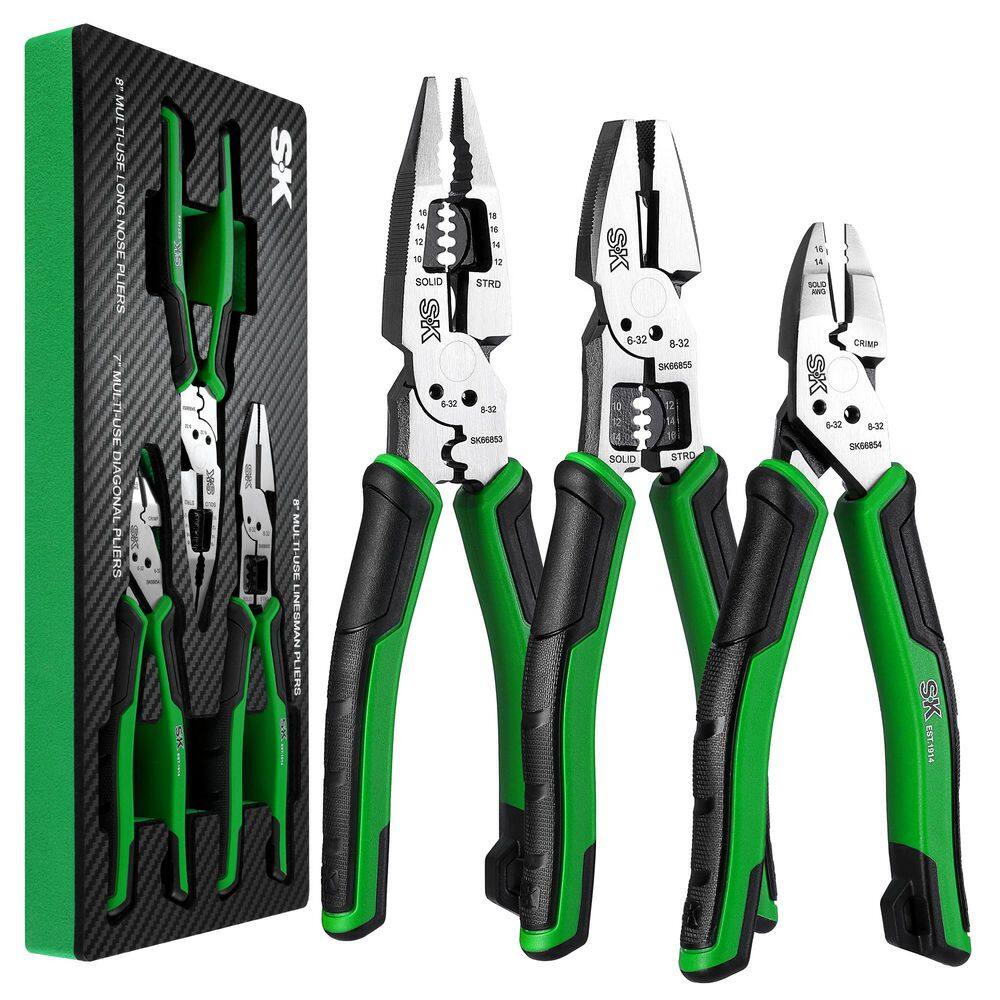 SK01326 Plier Set (3 Piece)