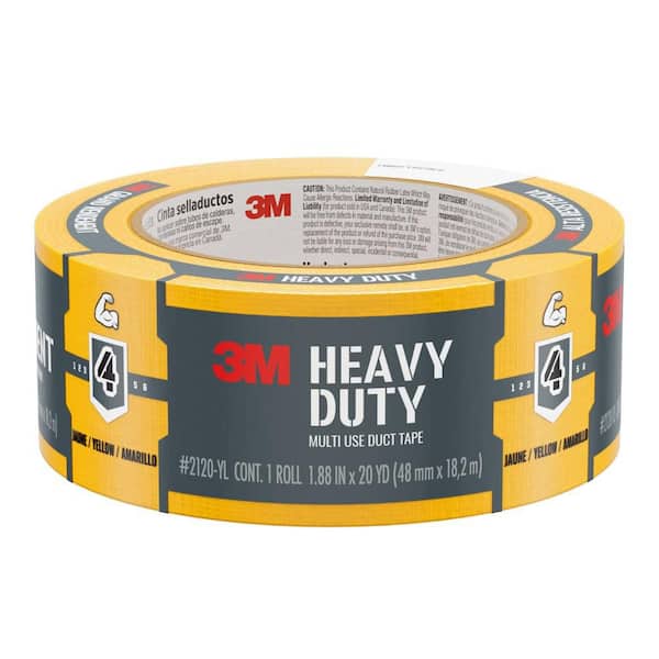 1.88 in. x 20 yds. Yellow Heavy Duty Duct Tape