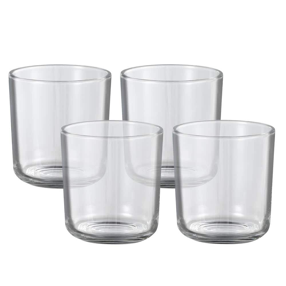 Clear Glass Votive Candle Holders Set of Four