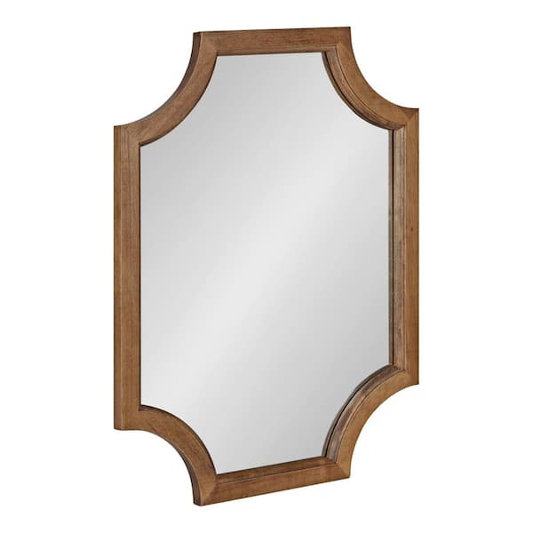 Kate and Laurel Hogan 24 in. x 18 in. Irregular Traditional Framed Decorative Wall Mirror