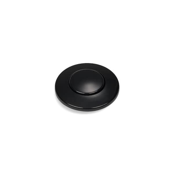 Sink-Top Air Switch Push Button in Gloss Black for InSinkErator Garbage Disposal