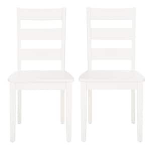 Silio White Ladder Back Dining Chair (Set of 2)