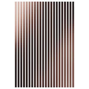 Adjustable Slat Wall 1/8 in. T x 2 ft. W x 8 ft. L Rose Gold Mirror Acrylic Decorative Wall Paneling (22-Pack)