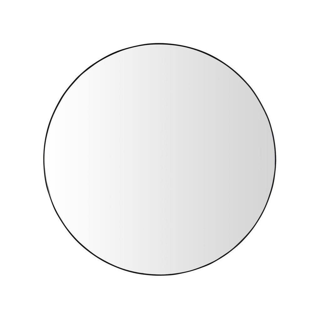 36 in. W x 36 in. H Round Metal Framed Anti-Fog Wall Bathroom Vanity Mirror in Black price history on PriceWatchPro