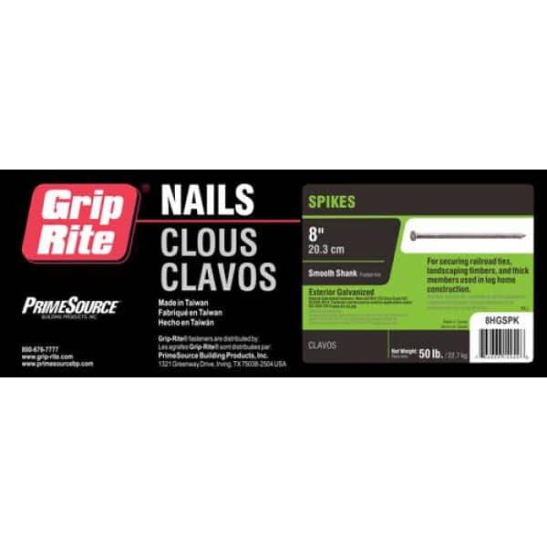 Paulin 10-inch (100d) Spiral Framing Spike Nails, Bright Finish | The Home  Depot Canada