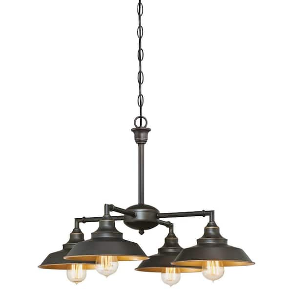 Iron Hill 4-Light Oil Rubbed Bronze Chandelier