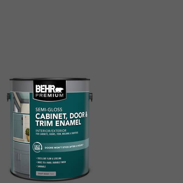 BEHR PREMIUM 1 gal. #T17-10 Shades On Semi-Gloss Enamel Interior/Exterior Cabinet, Door & Trim Paint