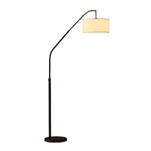 Ariana 80 in. Extendable LED Oil Rubbed Bronze Arched Floor Lamp